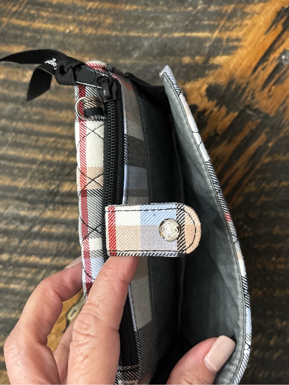 Vera Bradley Perfectly Plaid Wallet - Picture 5 of 6